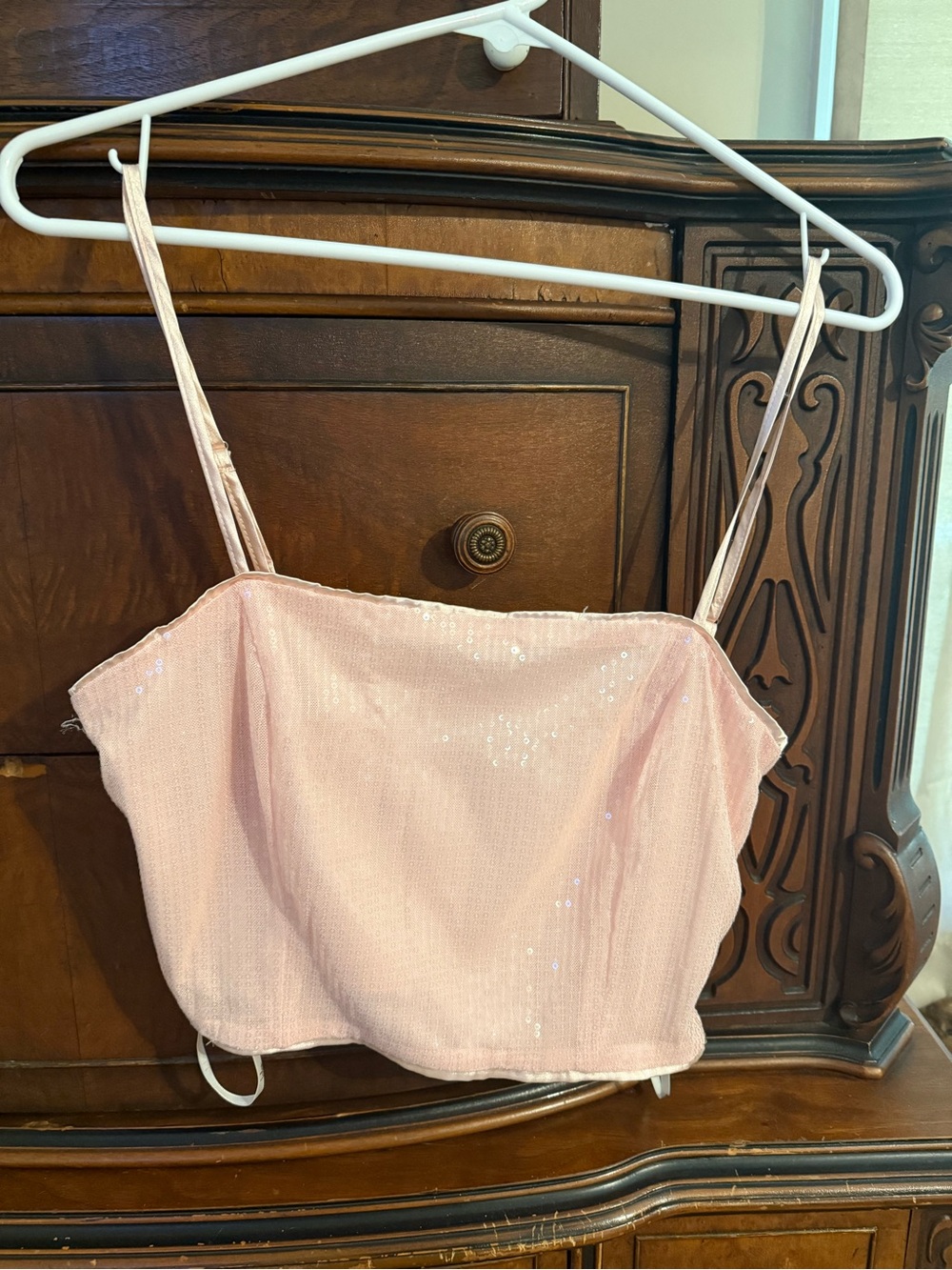 Lulu‘s Women's Pink Sequin Cami Top